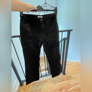 Uniqlo U women black jeans boot cut size 26 inch